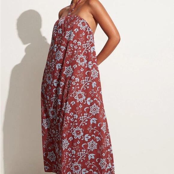 NWT Faithfull The Brand Brise Maxi Dress Oceania FloraL Print Resort USA 6 - Picture 8 of 8